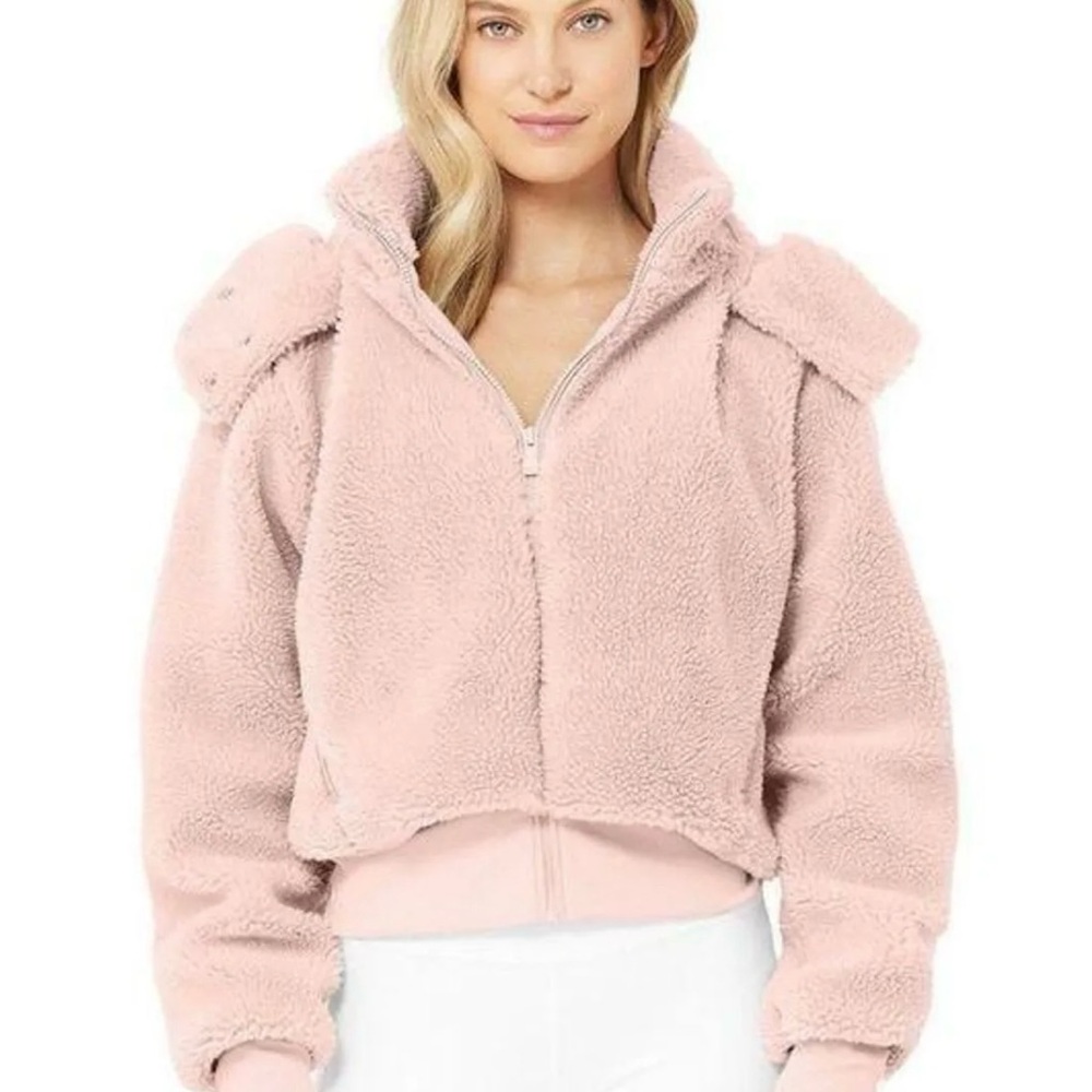 Alo Yoga Foxy Sherpa Jacket Light Mauve